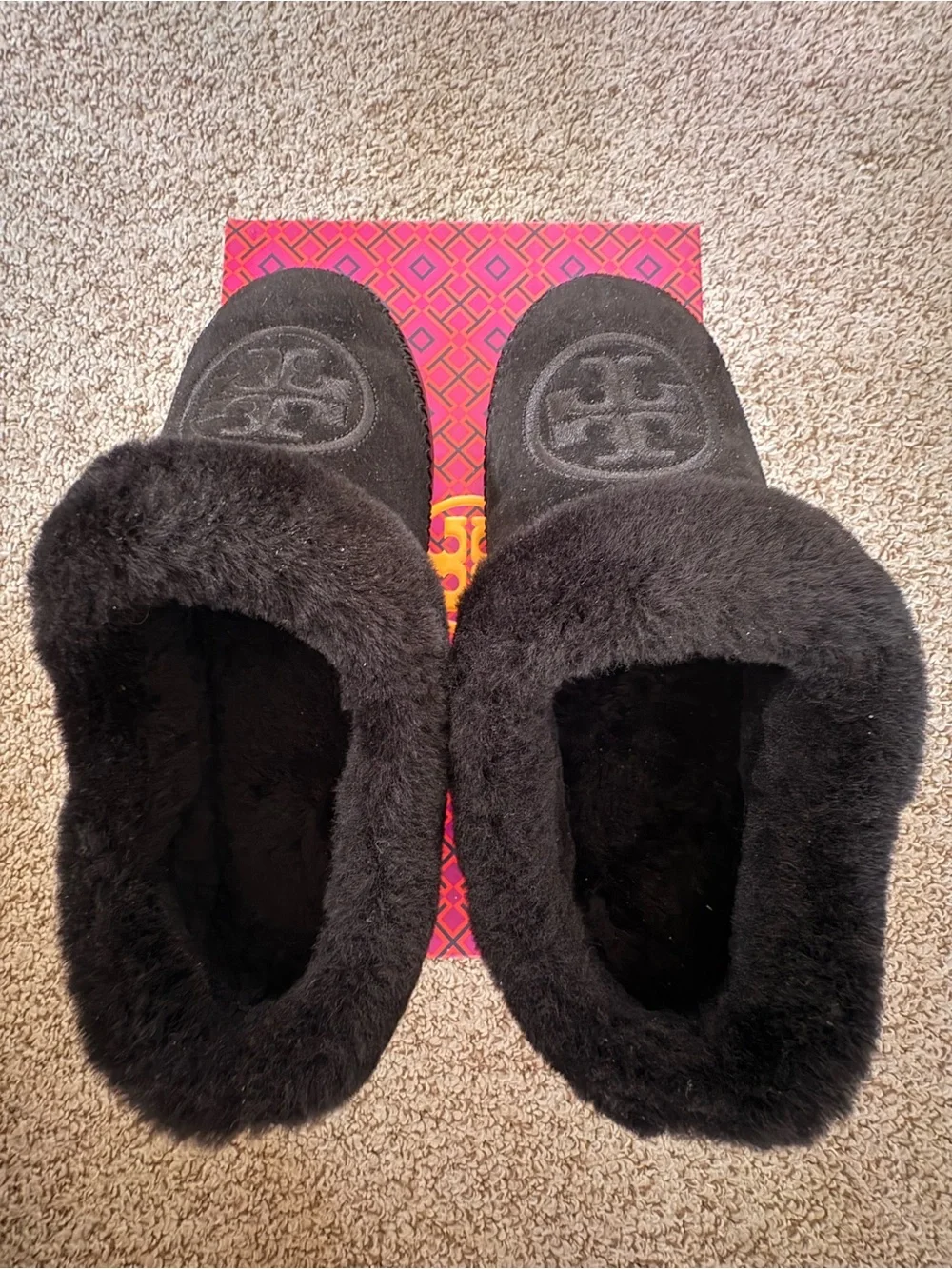 Tory Burch black suede