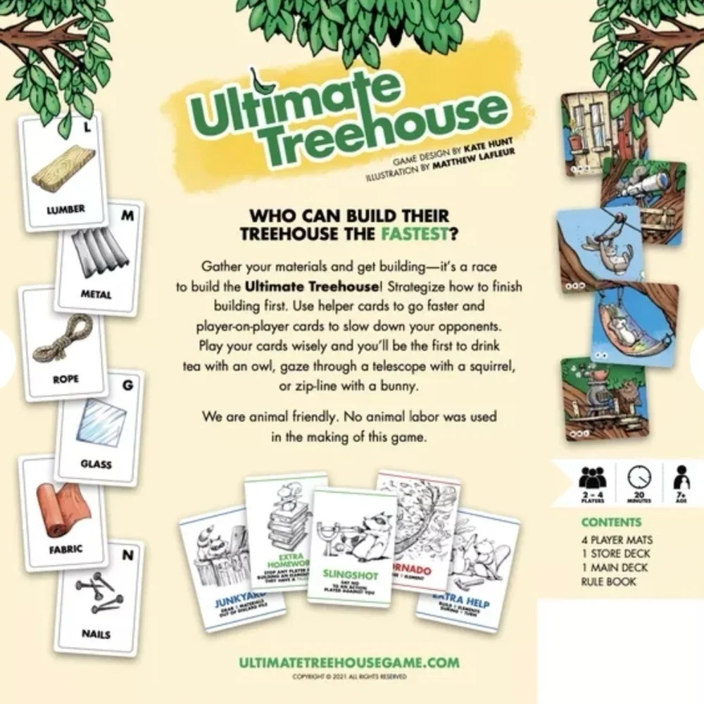 NWT Ultimate Treehouse Board Game