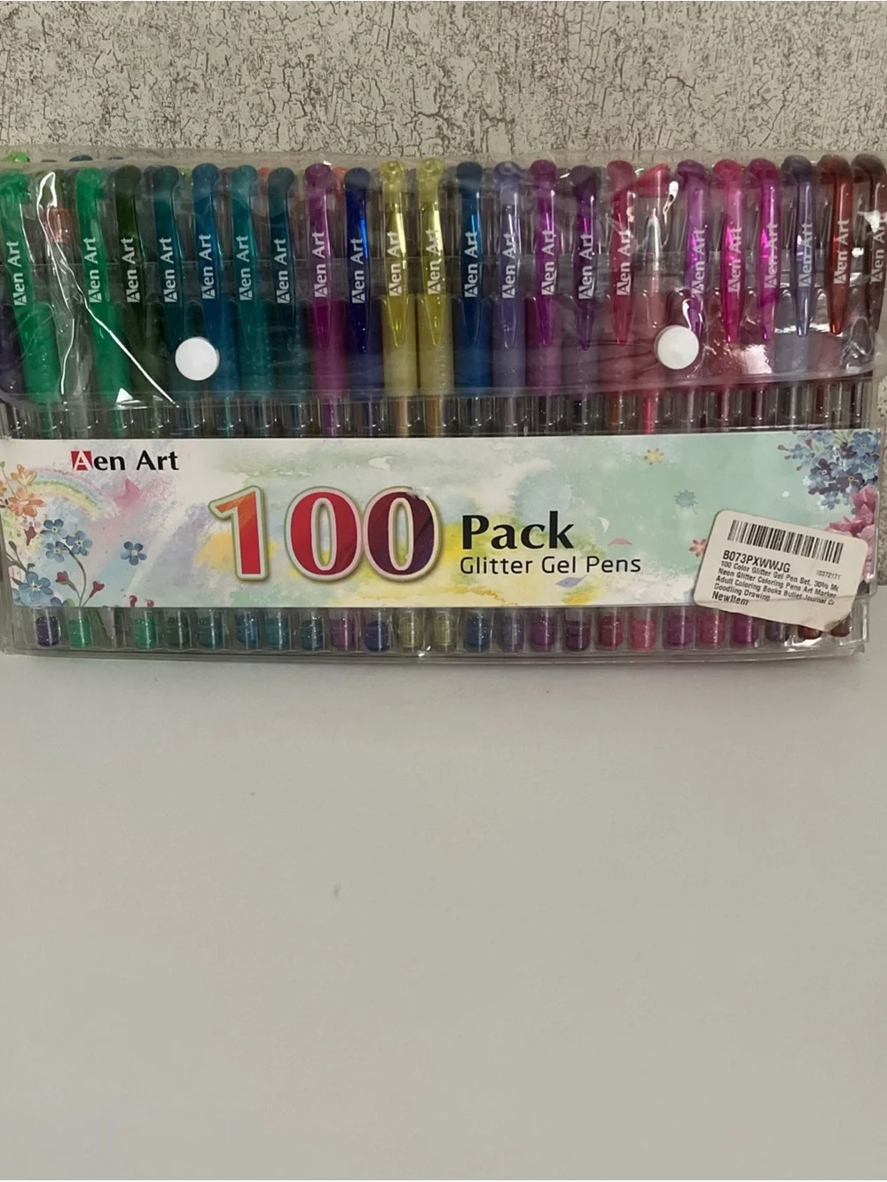 Aen Art Glitter Gel Pens 97 Count Multicolor Ink Pens