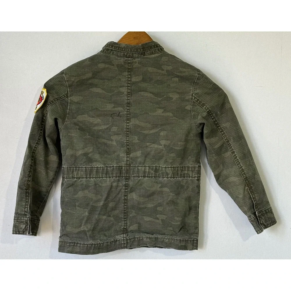 OshKosh B'gosh Camo Field Jacket Vietnam Veteran Kids 6 Green