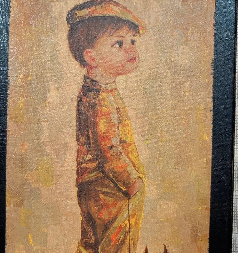 Vintage pair framed