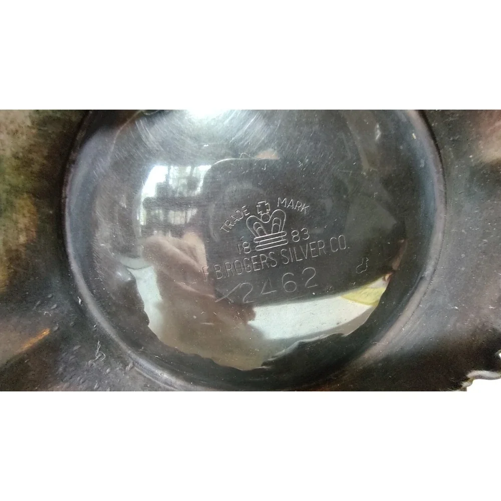 FB Rogers Antique Teapot Silver Plated Footed Intricate‎ 2462 Ten Inches