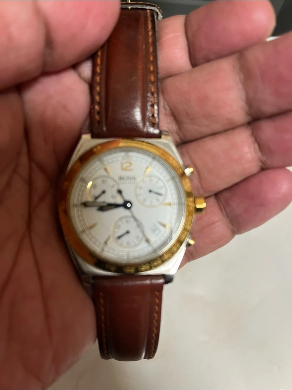 Boss comfort brown leather