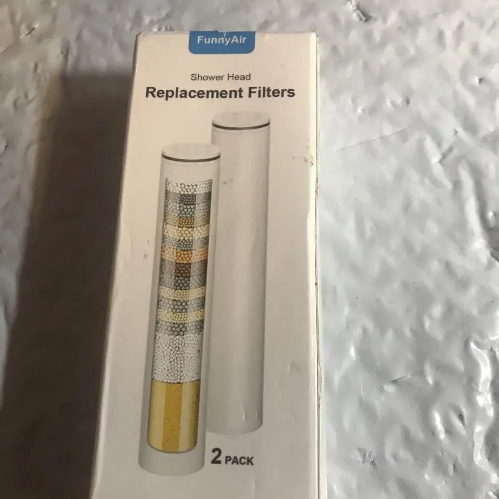 2 Pack Replacement Filters for FunnyAir Handheld Shower Head