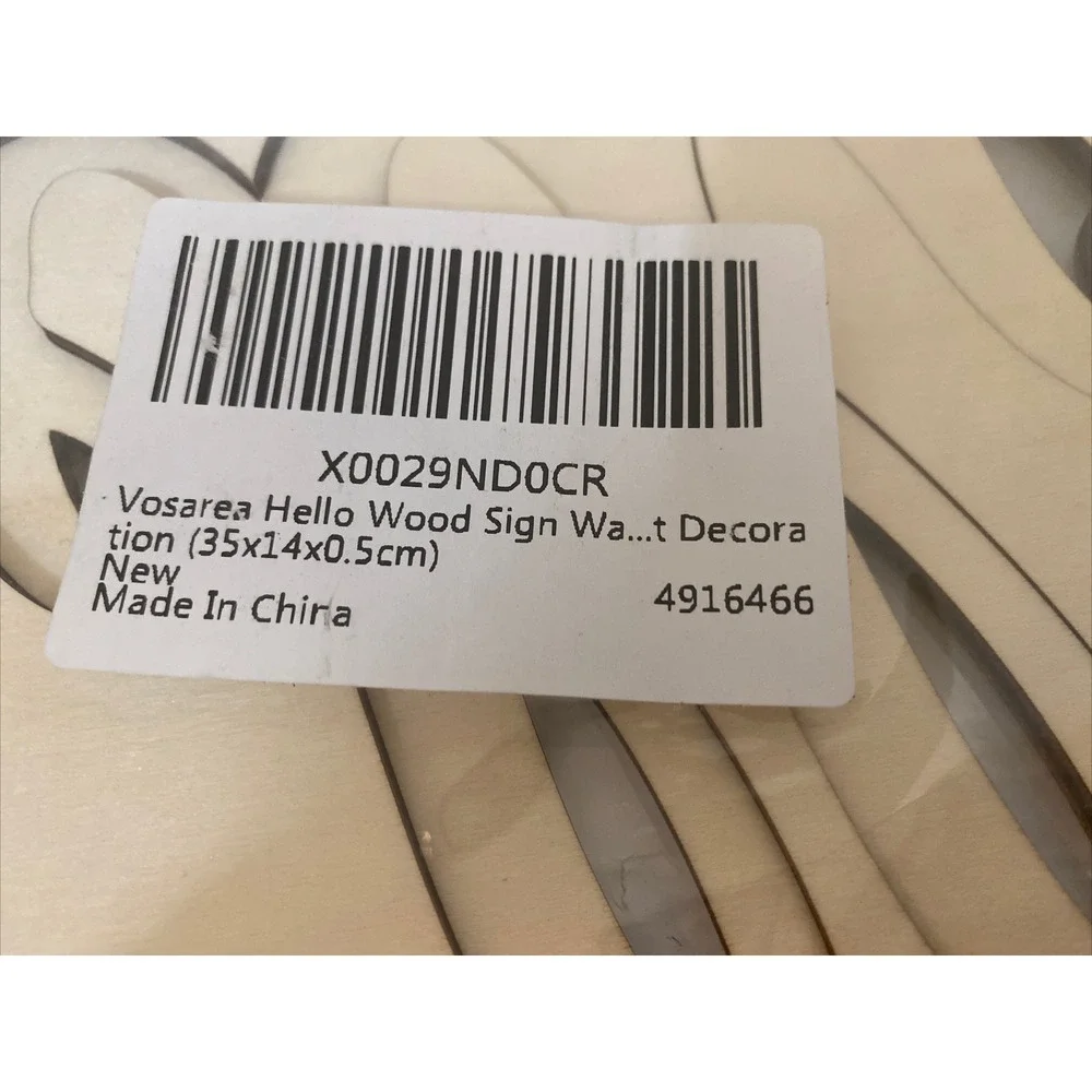Vosarea hello wood