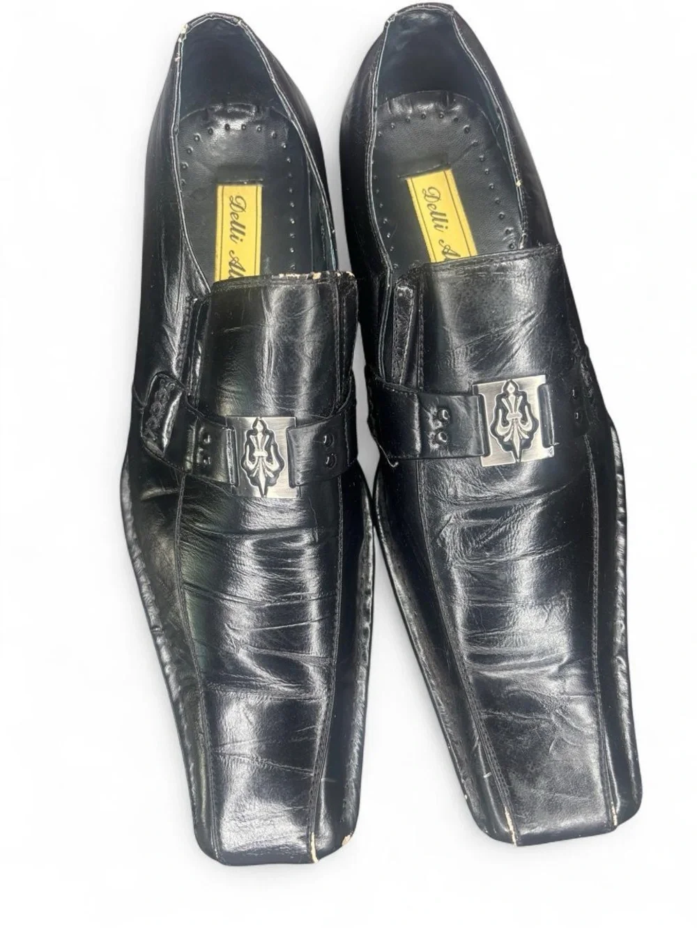 Delli Aldo Italian Leather Buckle Loafers – Black | Crafted in Italy | Statement