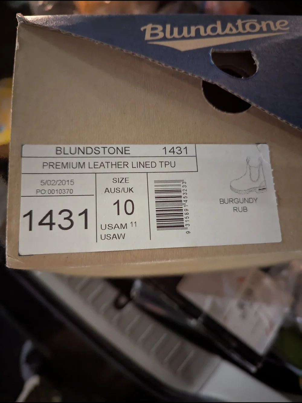 Blundstone Chelsea 1431 Boots Burgundy Red