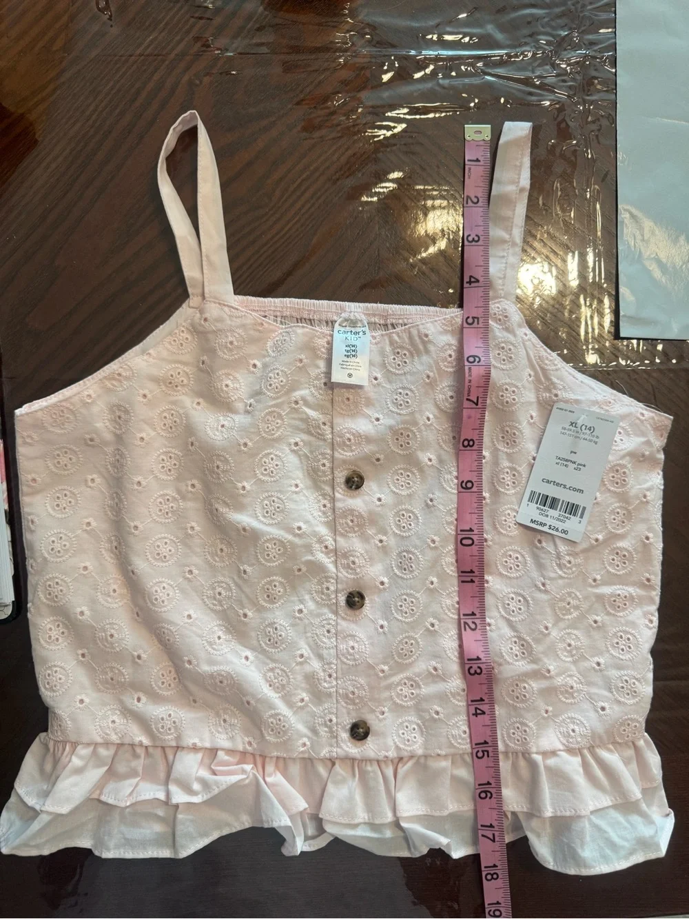 Carters soft eyelet