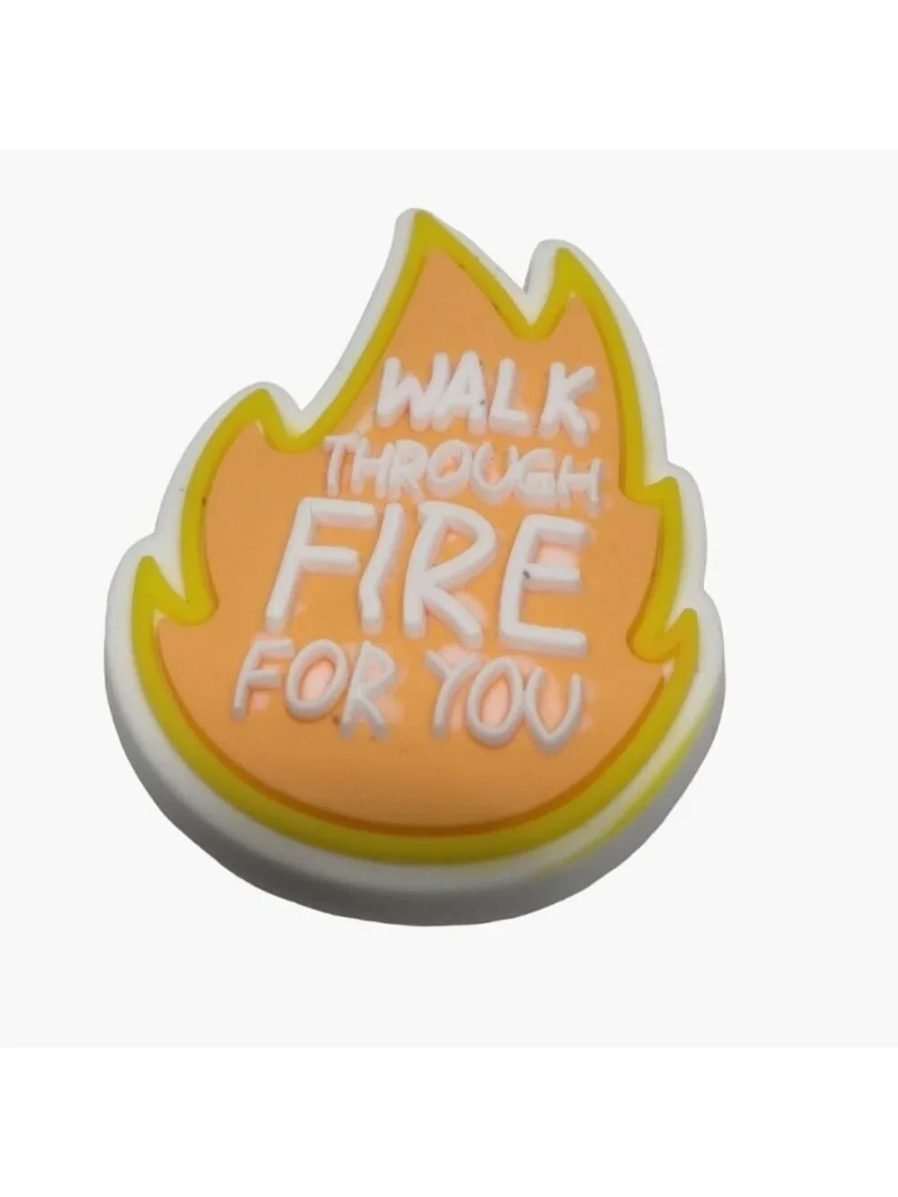 Walk through Fire For You Shoe Charm  Flame
