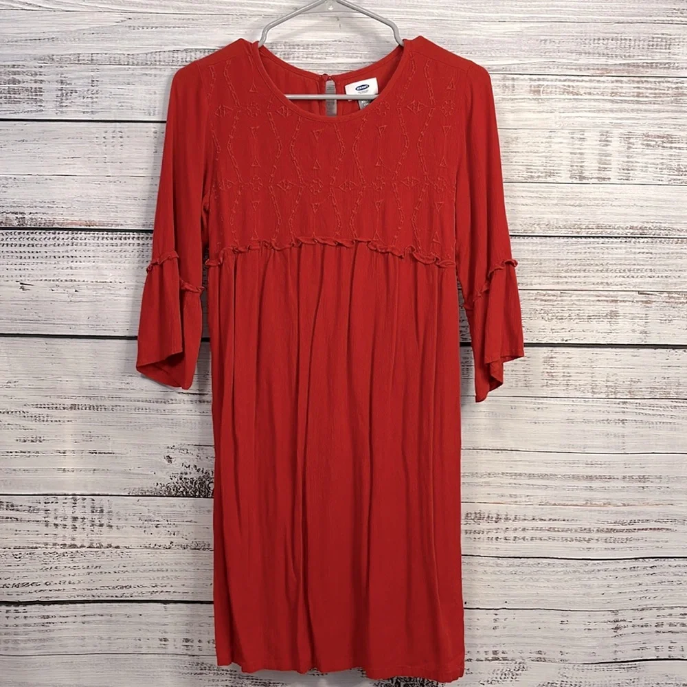 🔥 SALE Girl’s Orange Bohemian Dress | XL 14