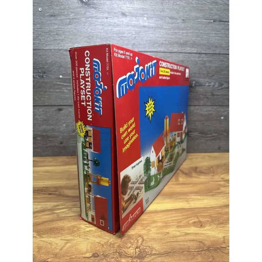 Majorette Majokit France Construction Playset Giant Farm Kit – 200 Pieces New
