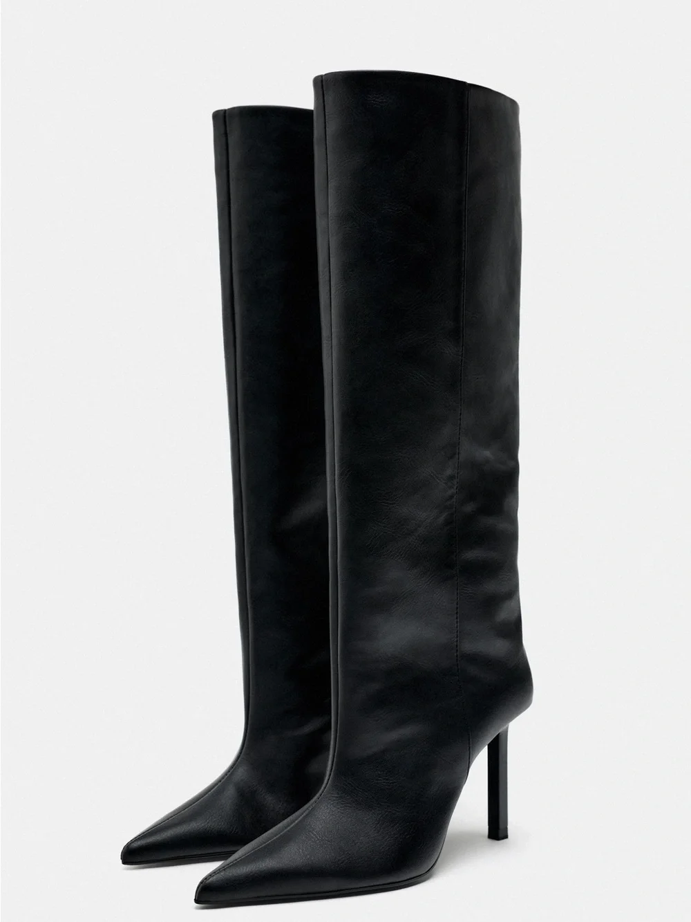 NWT Zara Black Pointed Boots