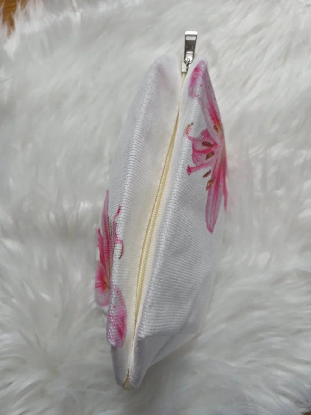 Pink Lily Cosmetic Bag