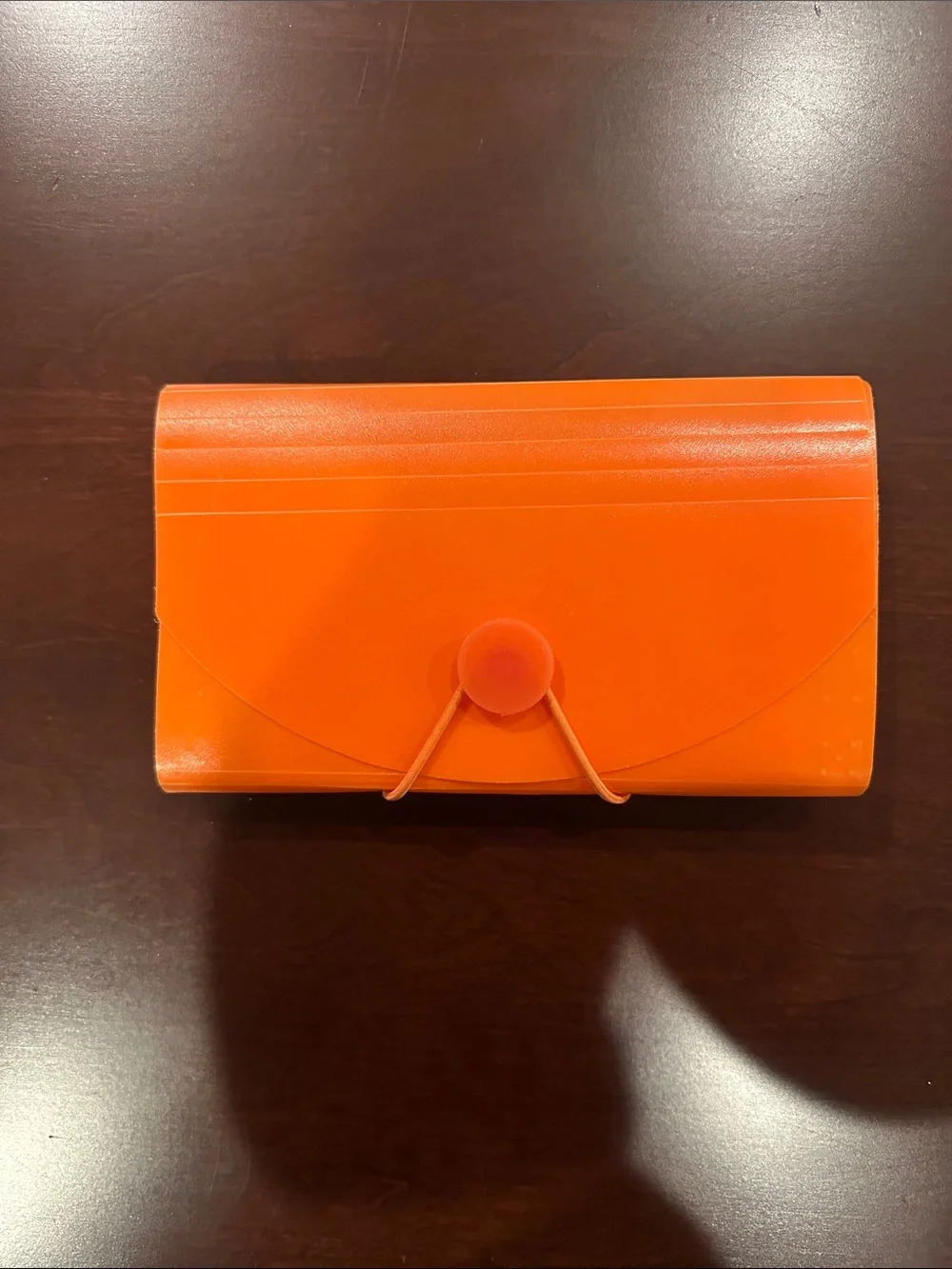 Bright Orange Accordion Envelope Wallet