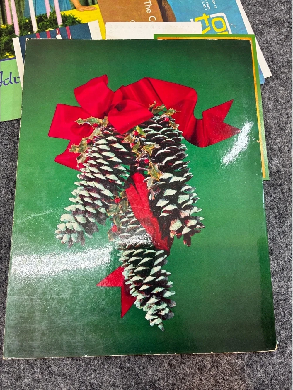 Vintage October 1961 Christmas Ideals Magazine with Holiday Ephemera Assortment
