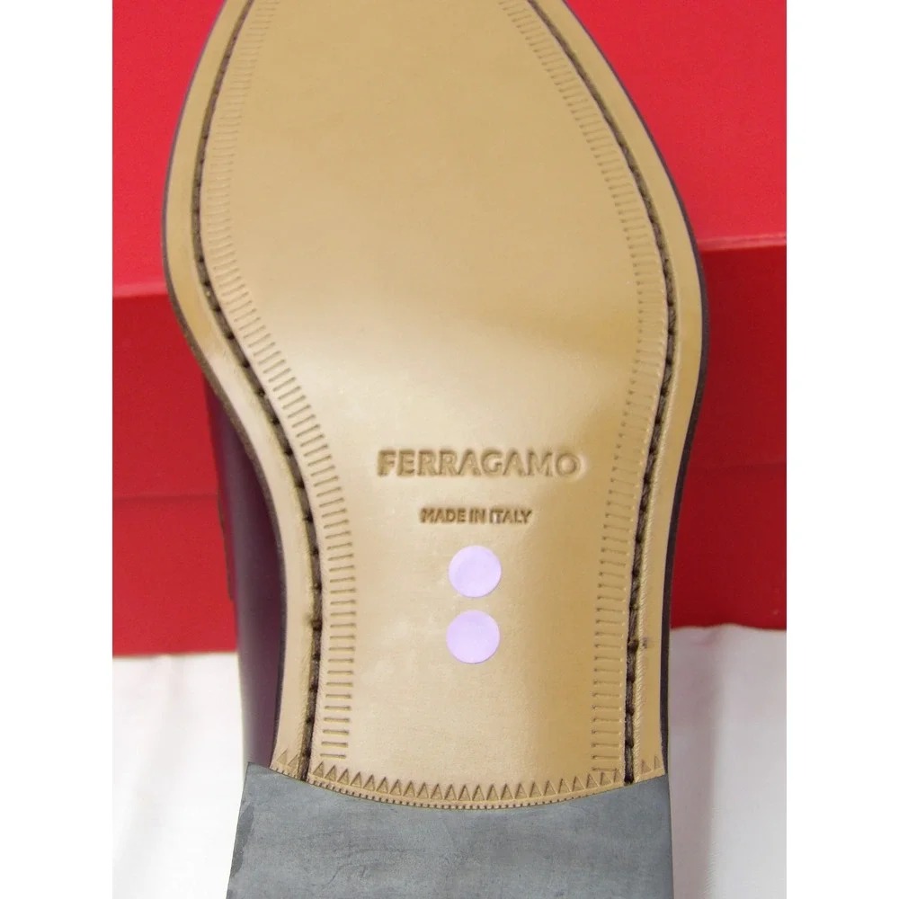Salvatore Ferragamo burgundy leather