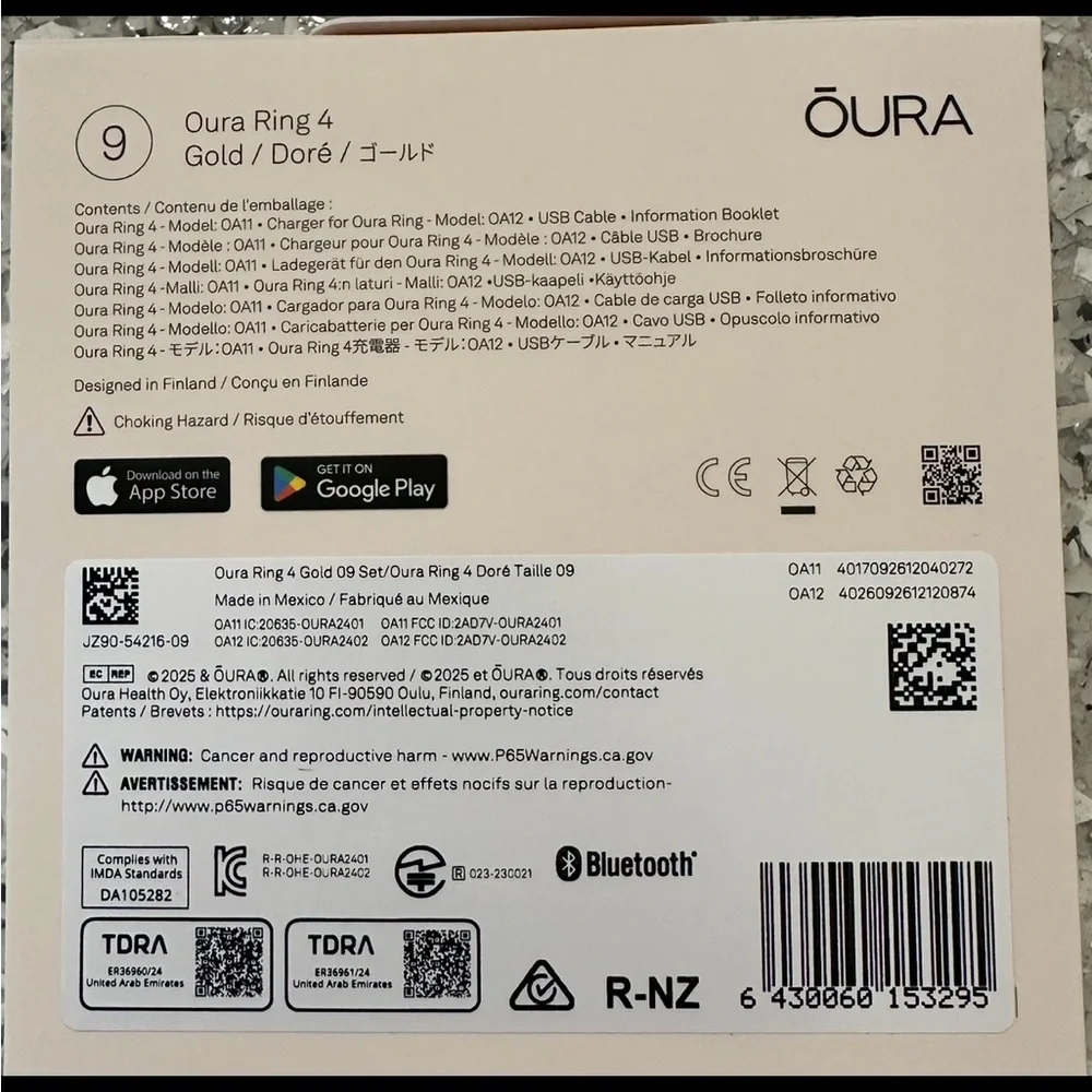 Oura brand new