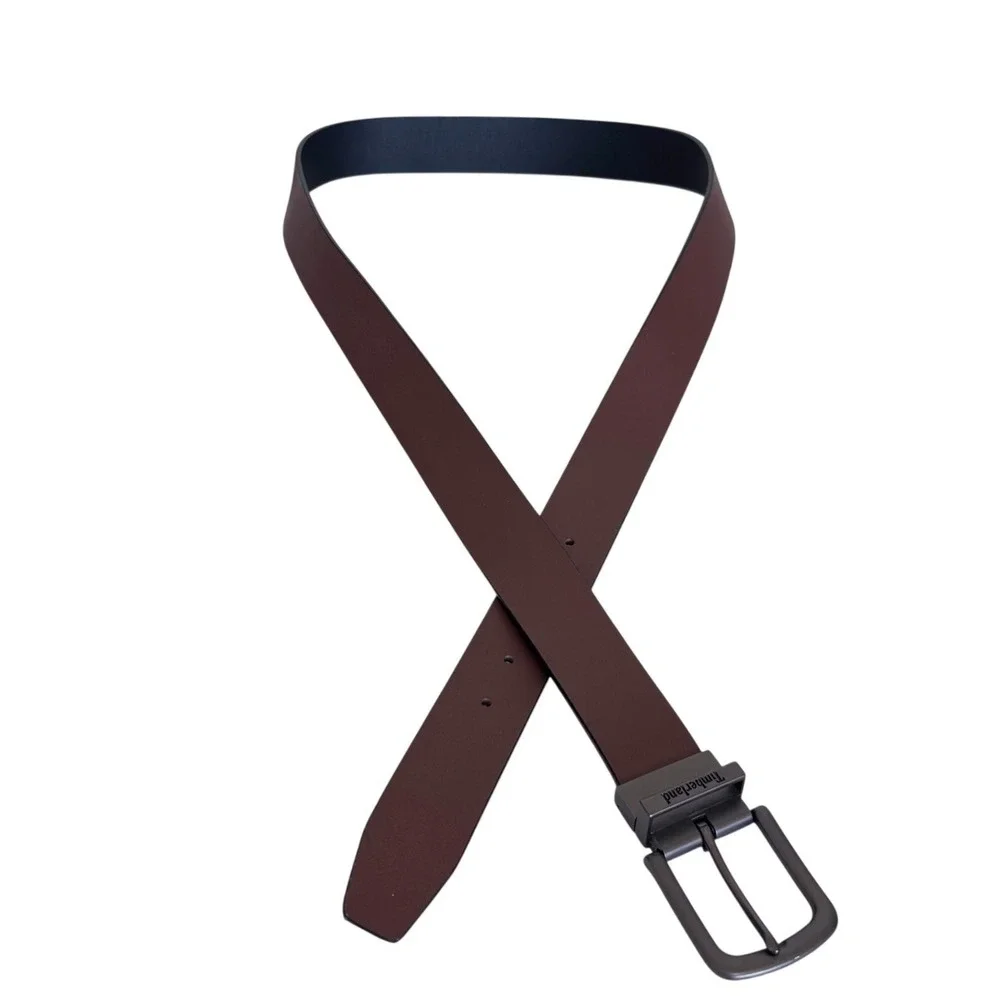 Timberland Mens Reversible Casual Belt 32-42 Brown Black Leather Swivel Buckle