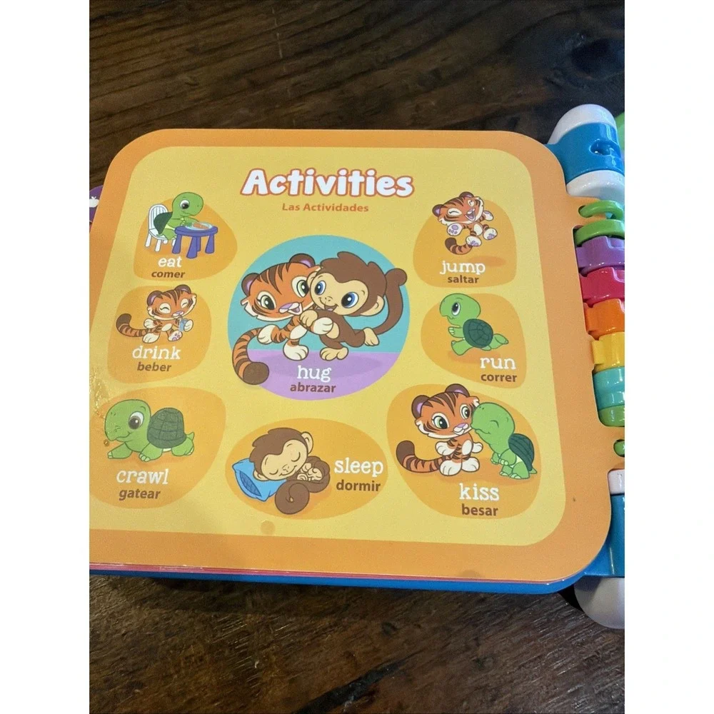 LeapFrog 100 Words & 100 Animals Interactive Learning Books Tested Lot 2