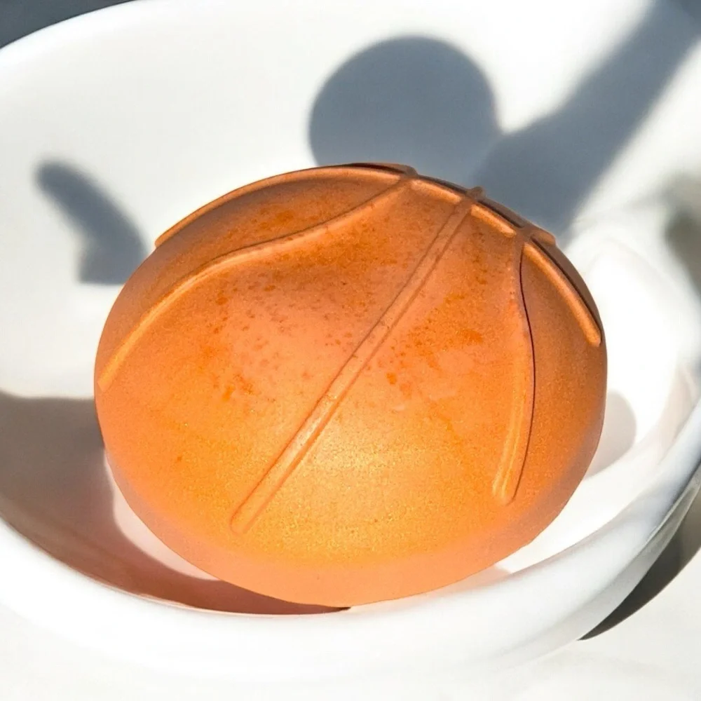 Handmade round orange