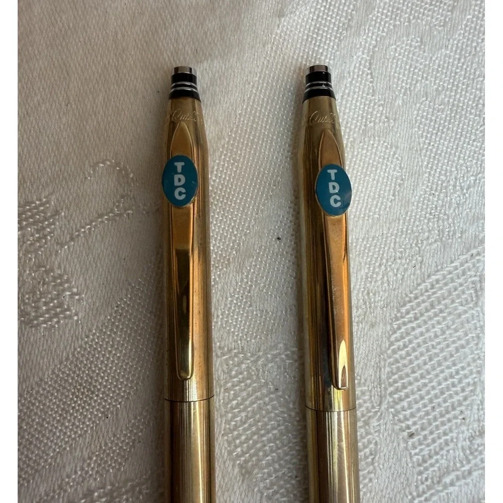 Quill Gold Filled Ballpoint Pen & Mechanical Pencil Set TEN YEARS OF SERVICE