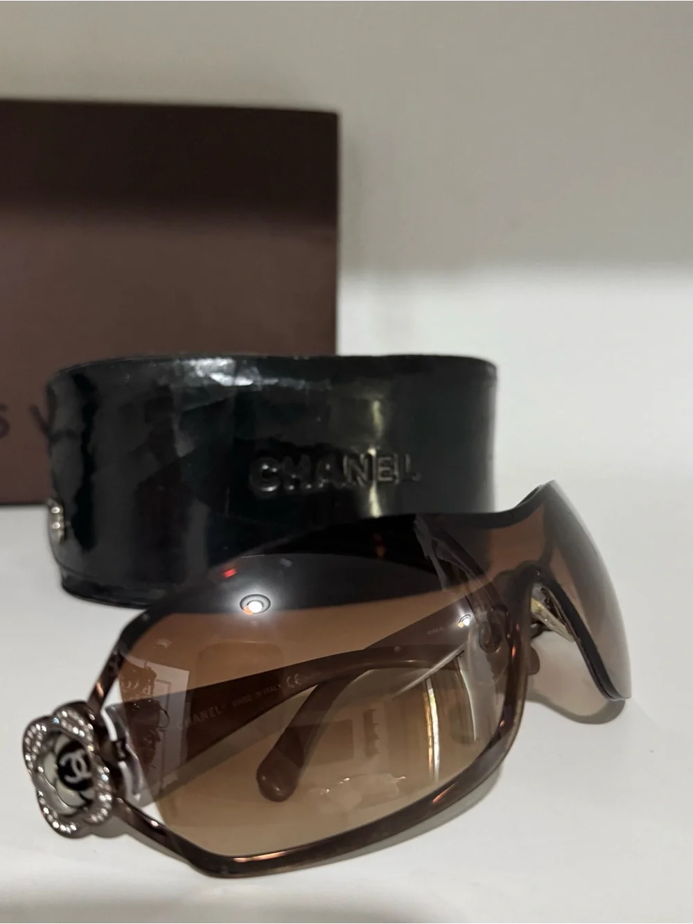 CHANEL shield sunglasses