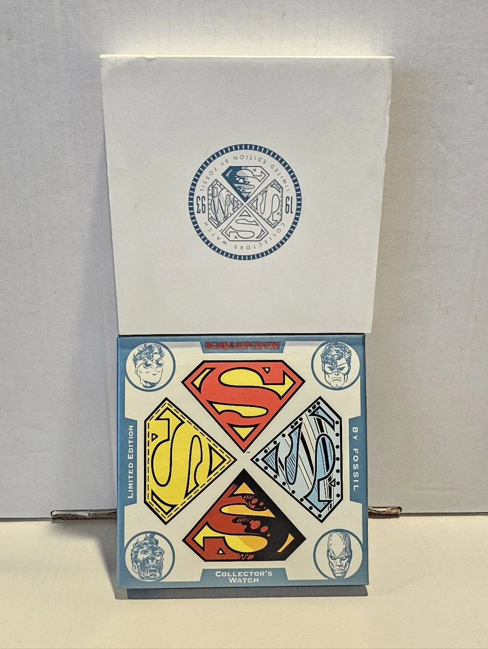 1993 The Reign OF Supermen Collector's Fossil Watch Limited Edition #'d/15000