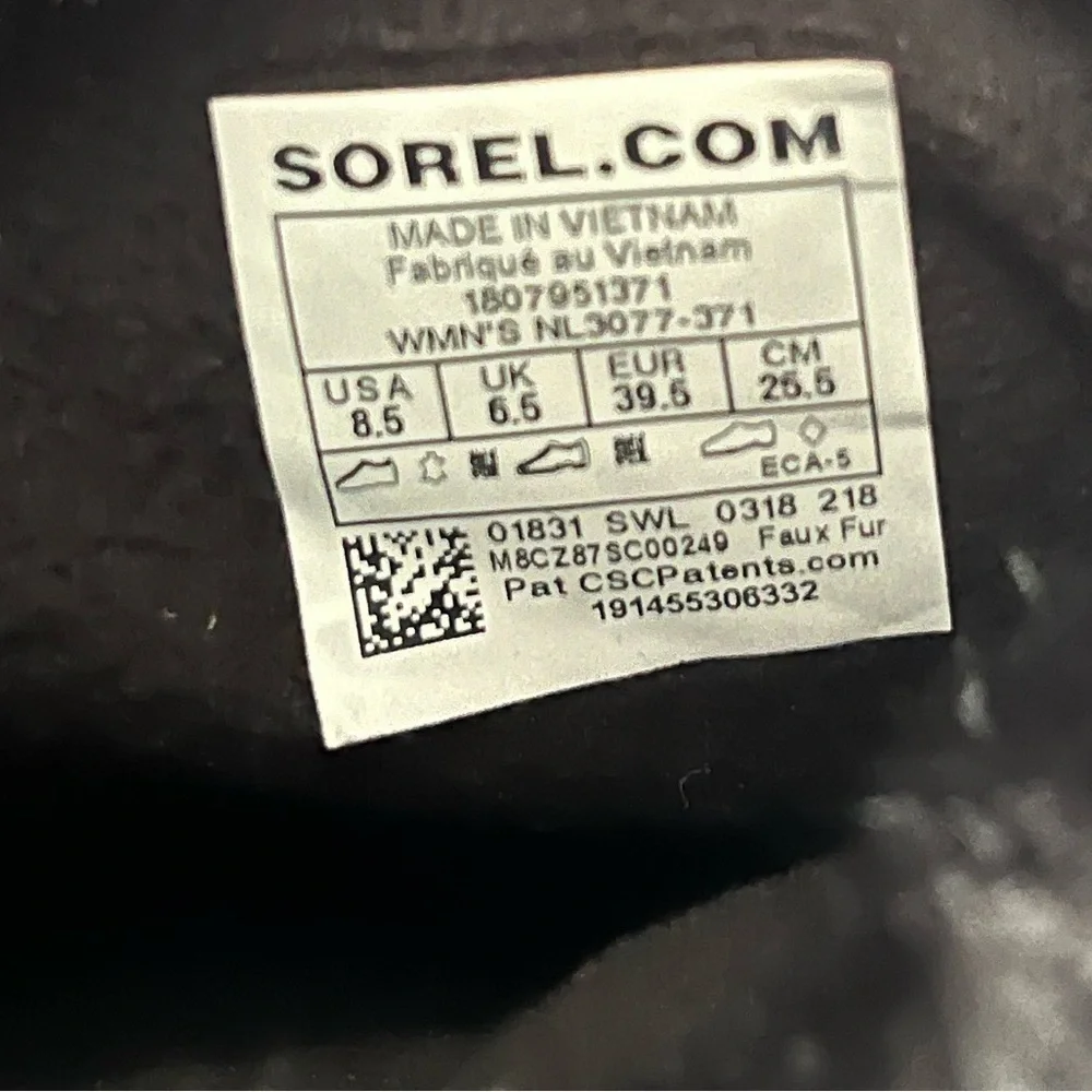 Sorel Tivoli III Suede Fur Lined Ankle Boot Size 8.5