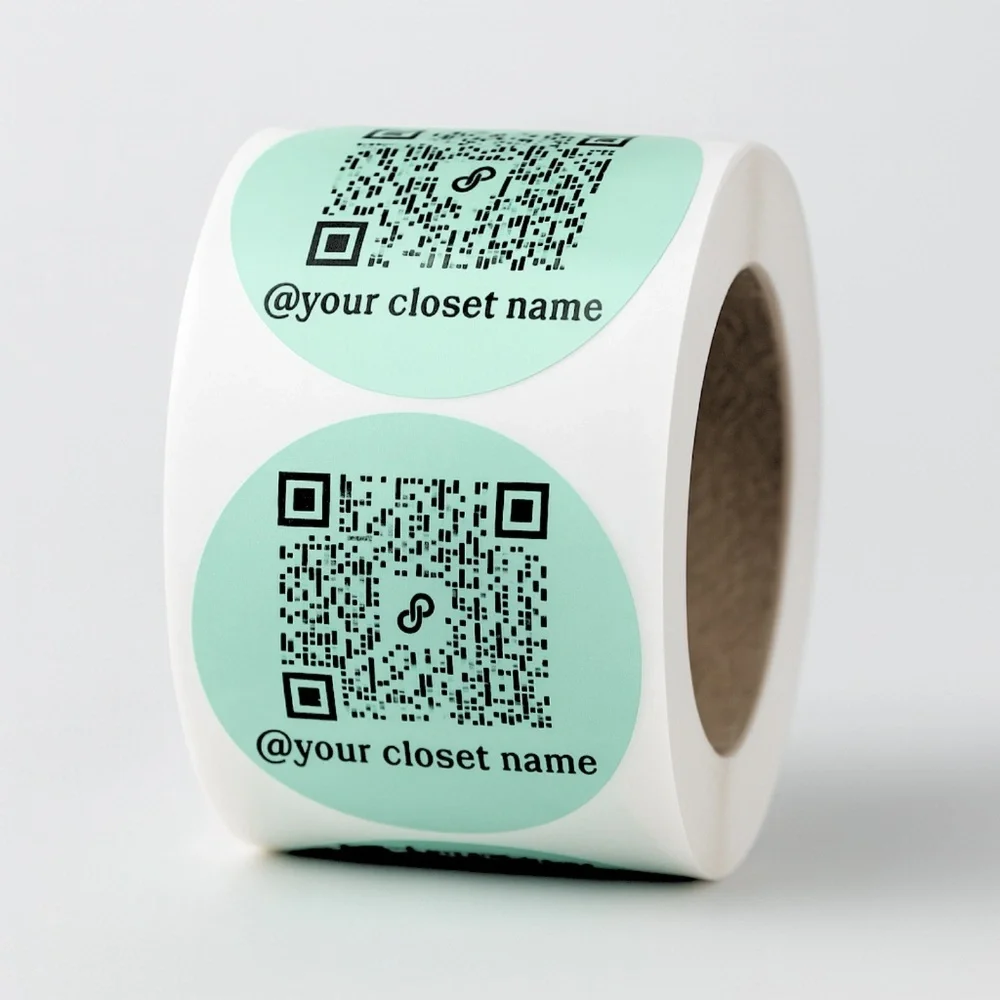 100 Custom 2” Stickers w/ Your Poshmark QR Code