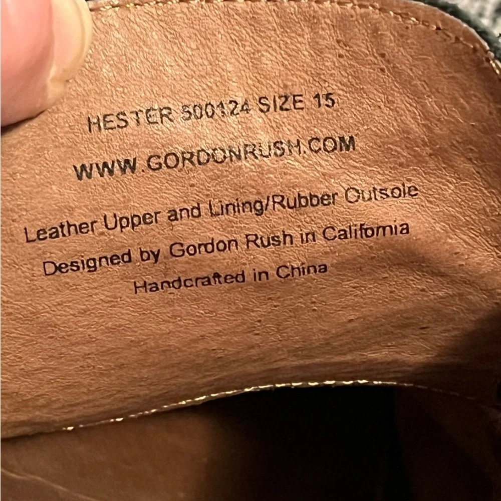 Gordon Rush gently worn