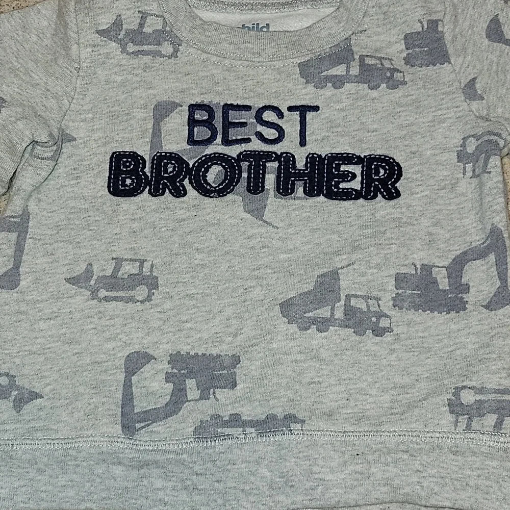 Carter's 'Best Brother' Gray Sweatshirt Size 18 Months