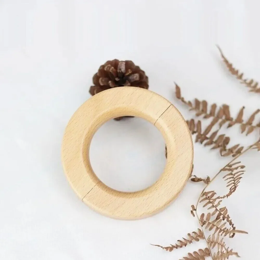 Curtain Tieback Magnetic Clip Decorative Wood Boho Scandinavian Nordic Simple ..