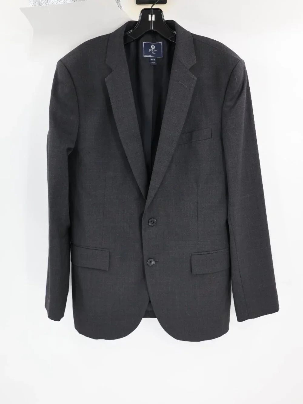 J CREW Sport Coat Mens 40R Thompson Wool Blend Two Button Blazer Gray charcoal