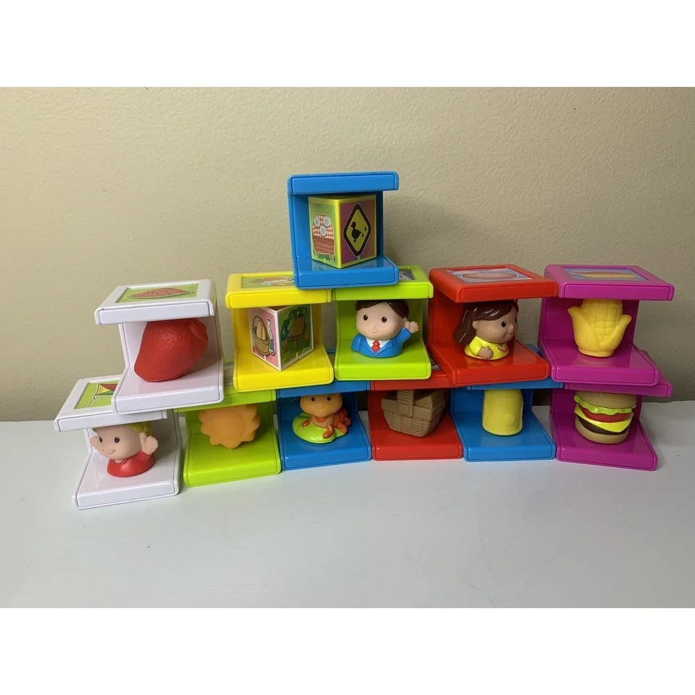 Safety 1st‎ Stack n Play Cubikals Lot of 12 Blocks for Play and Learning