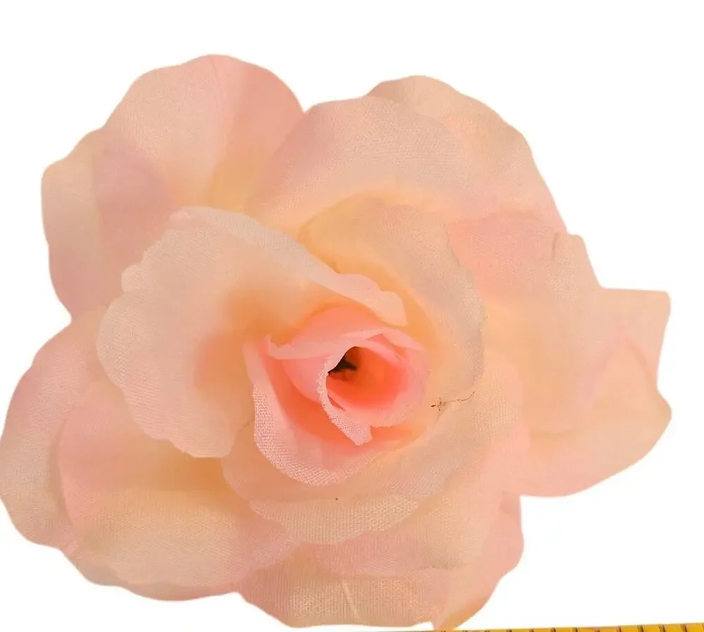 Blush Pink Silk Artificial Rose Heads Wedding Craft 4