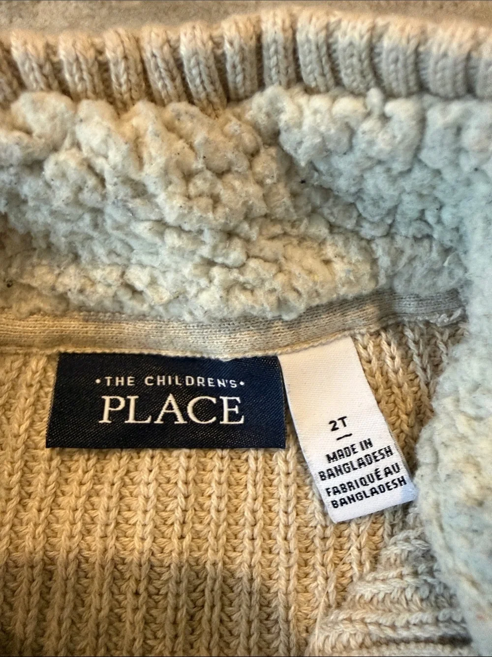 The Childrens Place cream knit