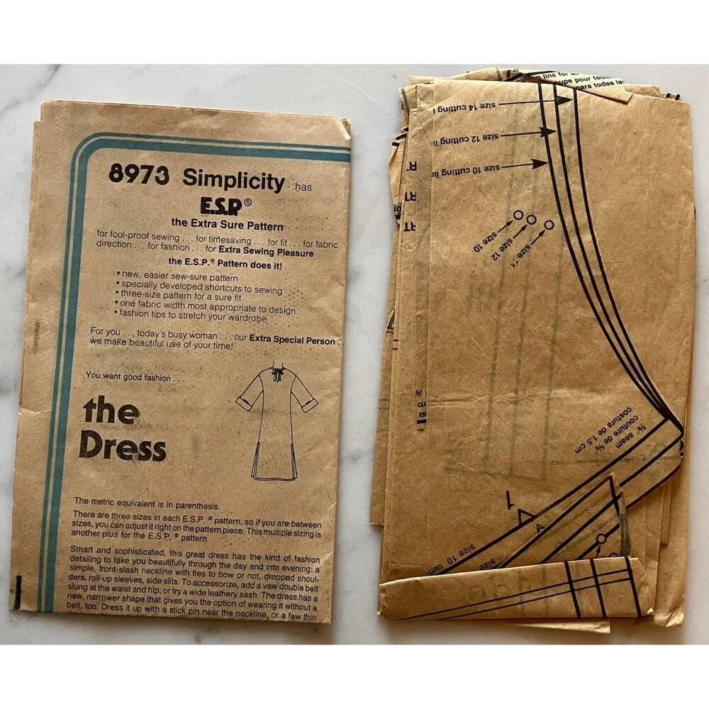 Simplicity sewing pattern