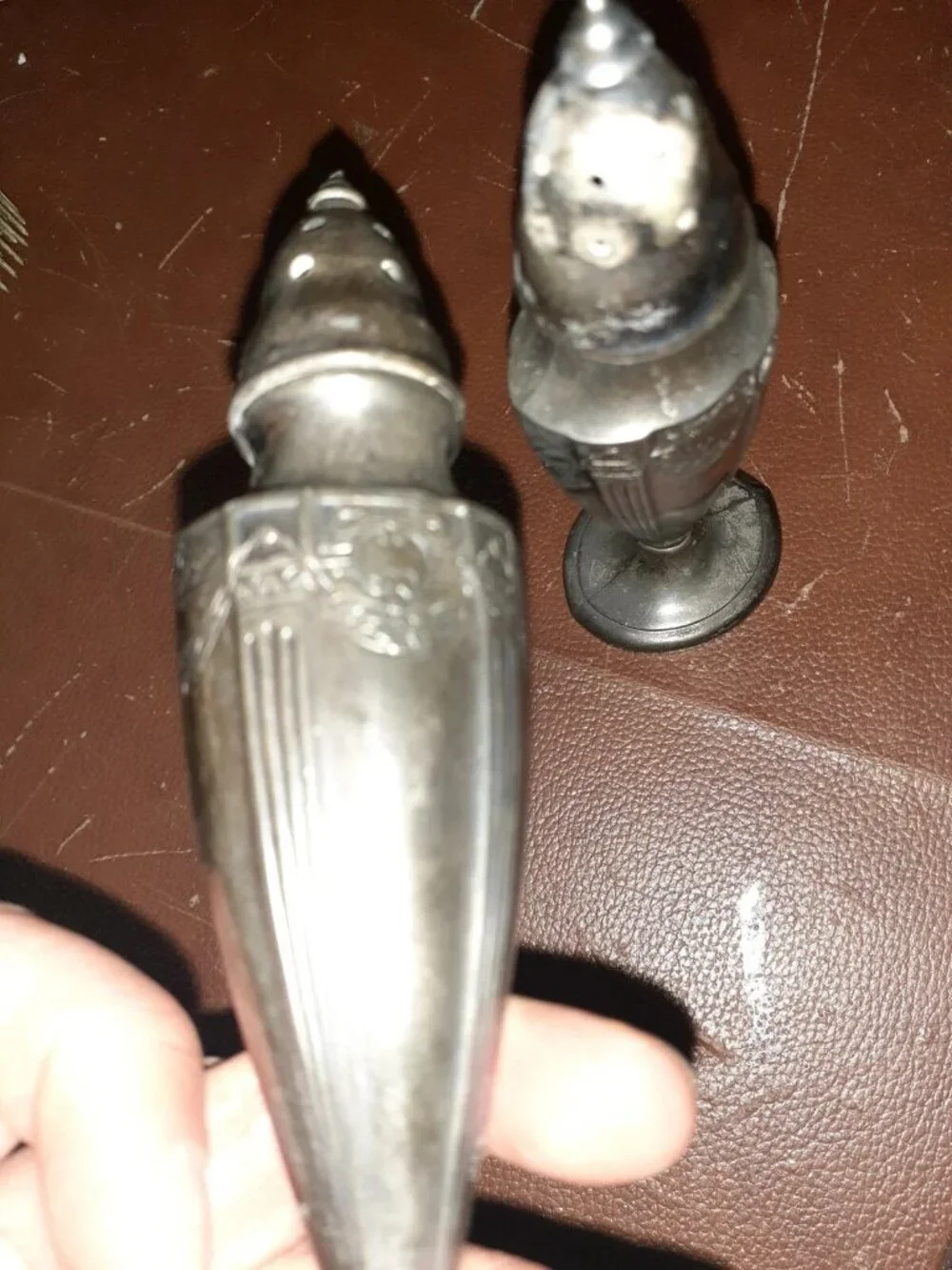 Astor by Poole Silver Plated Salt and Pepper