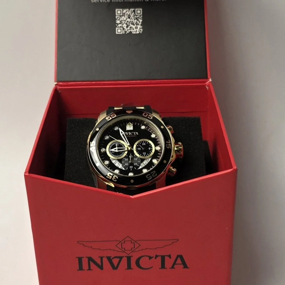 NEW Invicta Pro‎ Diver SCUBA Men's Watch 48mm Gold Black (6981)
