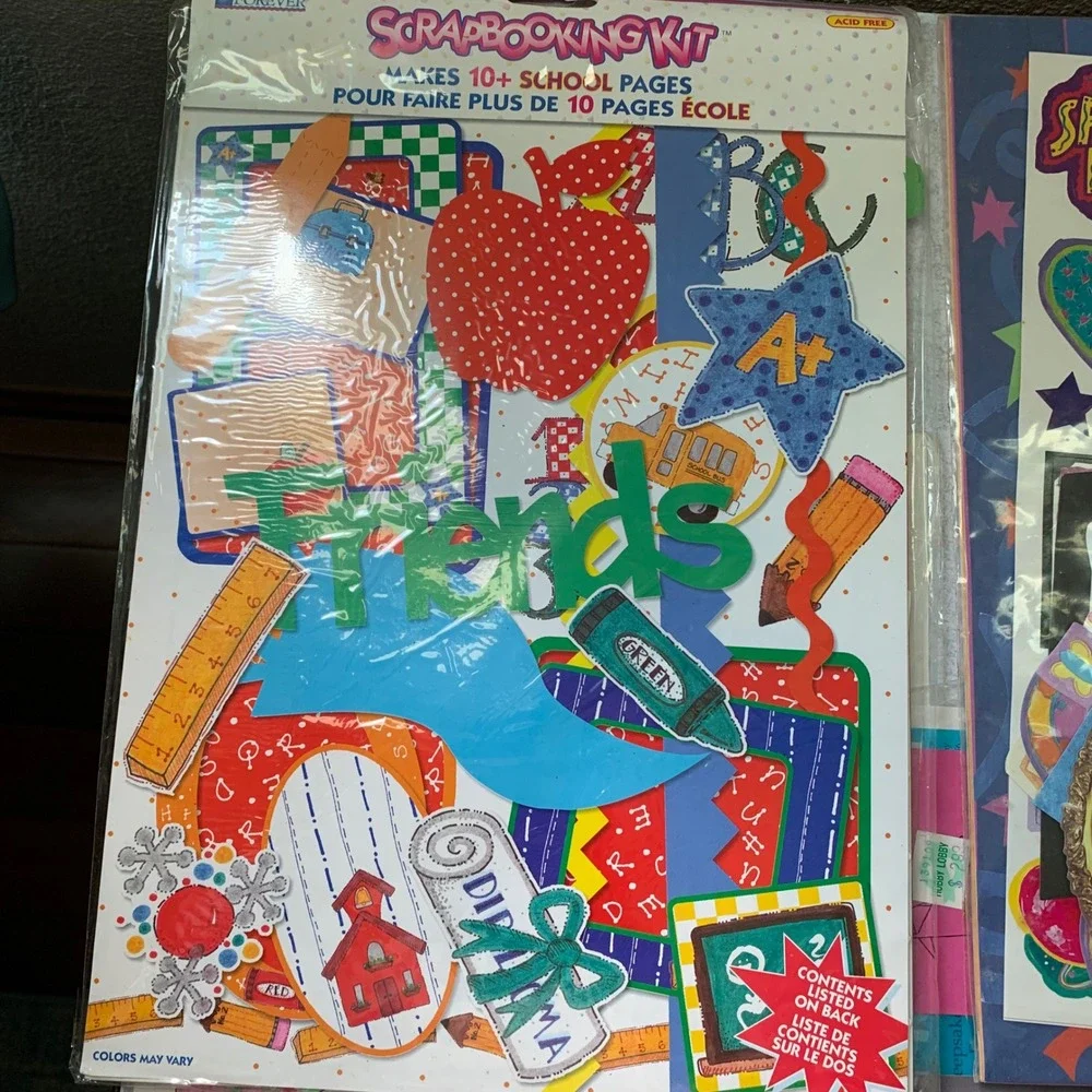 Scrapbook Kit Lot Vintage Vacation Birthday Looney Tunes Holiday Sports Wedding