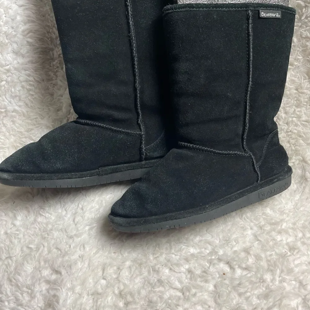 BearPaw black leather