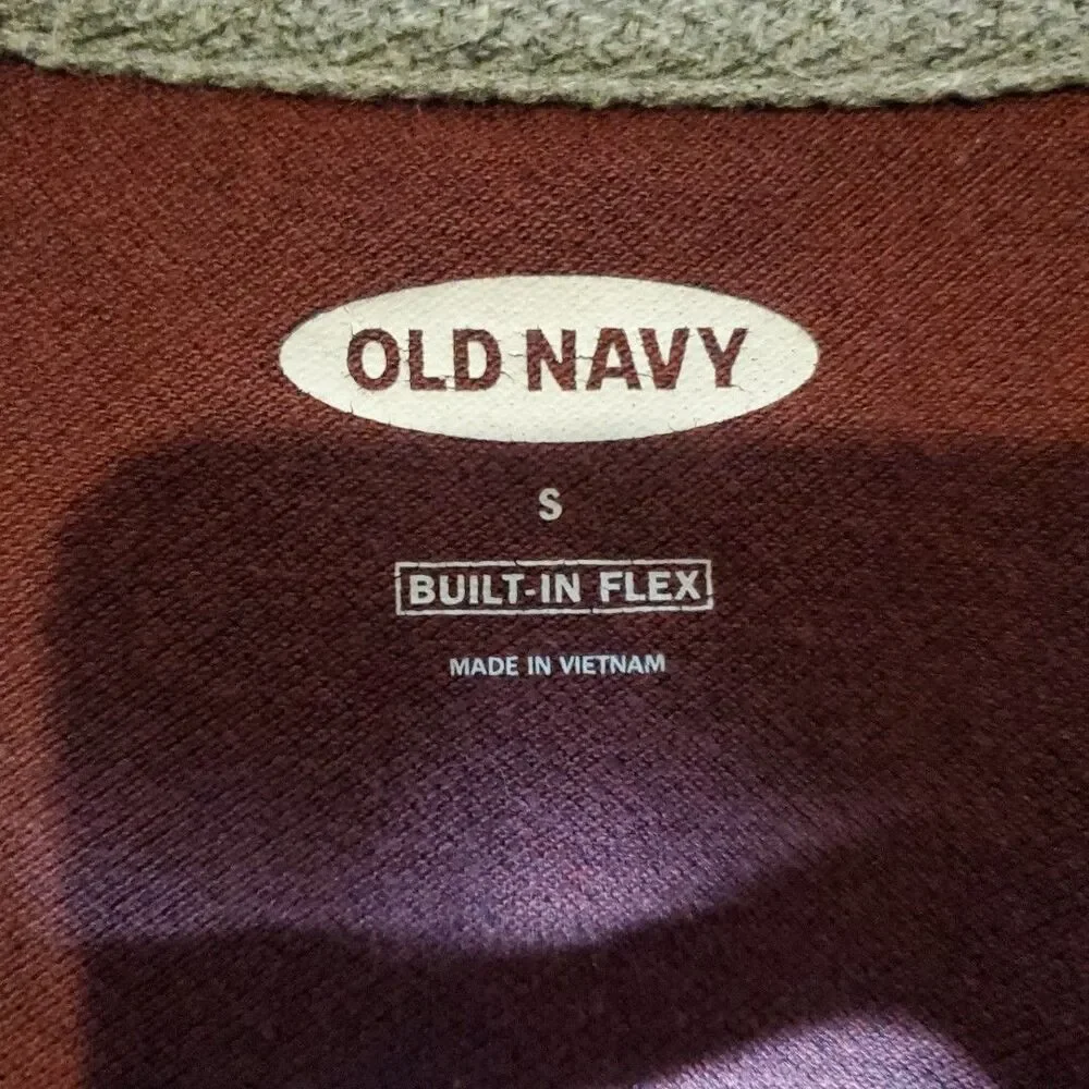 Old Navy Size‎ S 6-7 Polo Shirt Boys Burgundy Built-In Flex Pique School Uniform