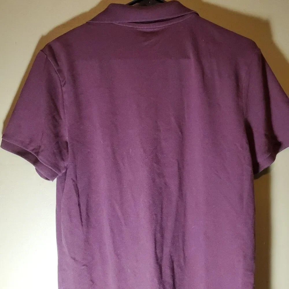 Old Navy Size‎ S 6-7 Polo Shirt Boys Burgundy Built-In Flex Pique School Uniform