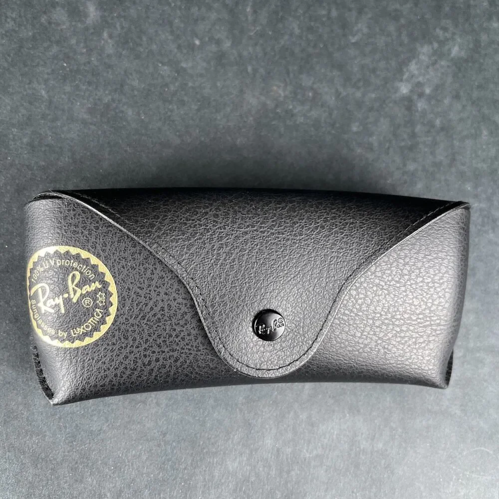 Authentic‎ Ray-Ban Sunglasses Leather Case Black EUC