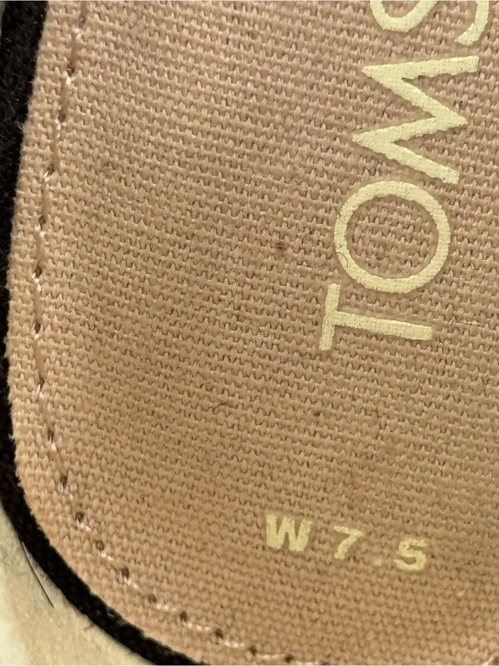 Toms never worn