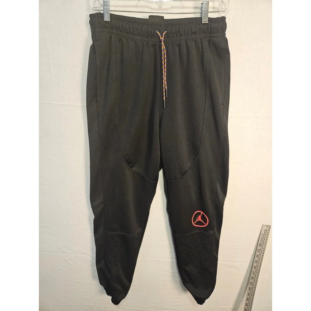 Jordan Jumpman Air Mesh Pants Black Red CV2747-010 Mens Small Joggers