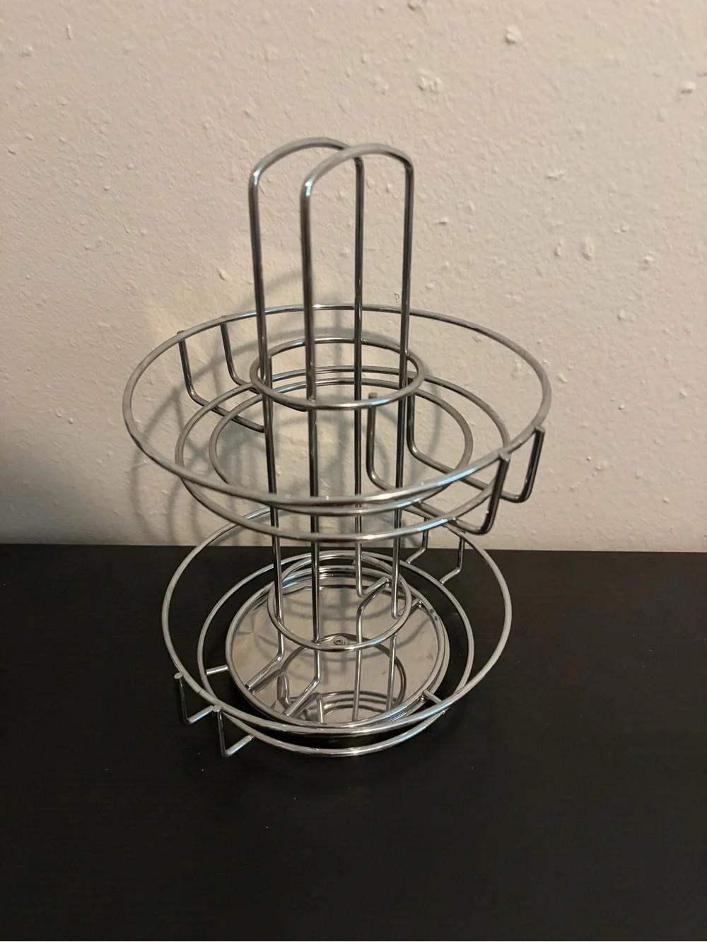 Chrome Two-Tier Wire Spice Organizer Rack