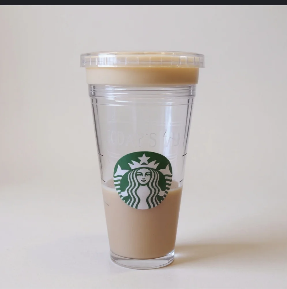 Starbucks 24oz Clear Siren Logo Cold Cup Tumbler