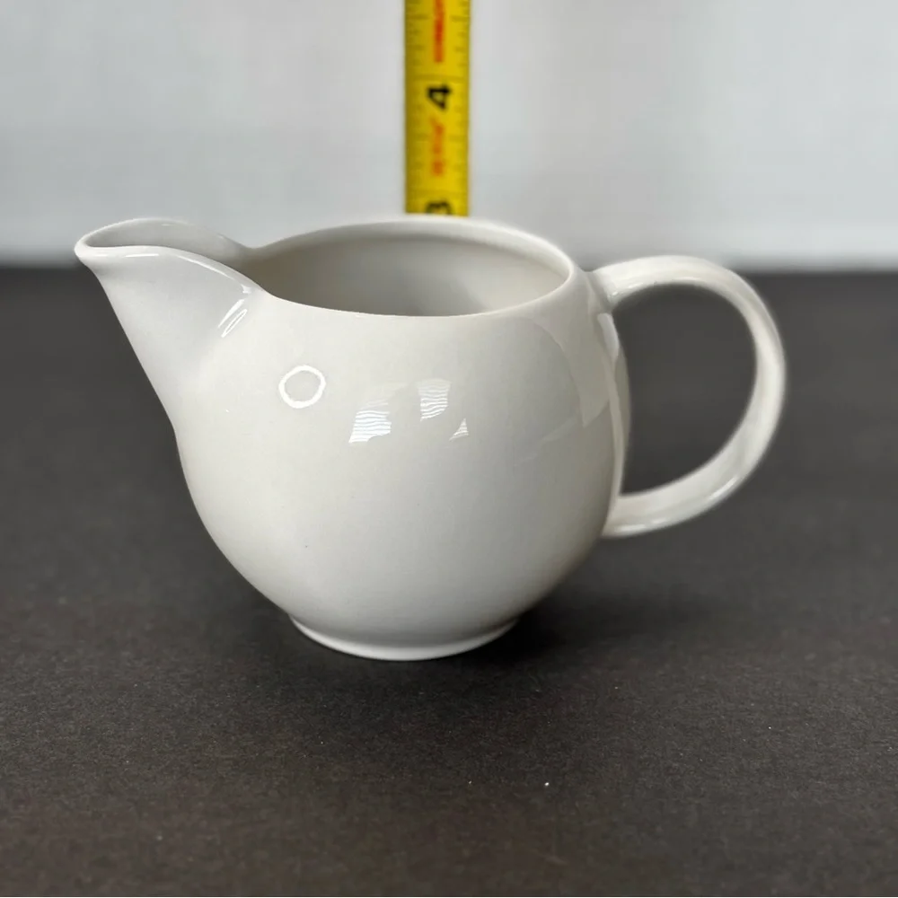 White Ceramic Creamer/Syrup Little Pitcher from IKEA OF SWEDEN LikeNew Farmhouse