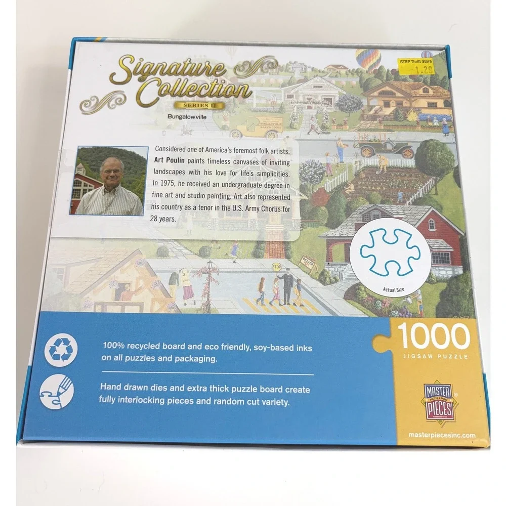 Master Pieces Signature Collection Series 2 Bungalowville Puzzle 1000 Piece NWT